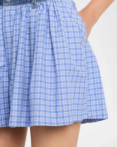 Cinq a Sept Madalyn Wide-Leg Gingham Shorts | Thumbnail 4