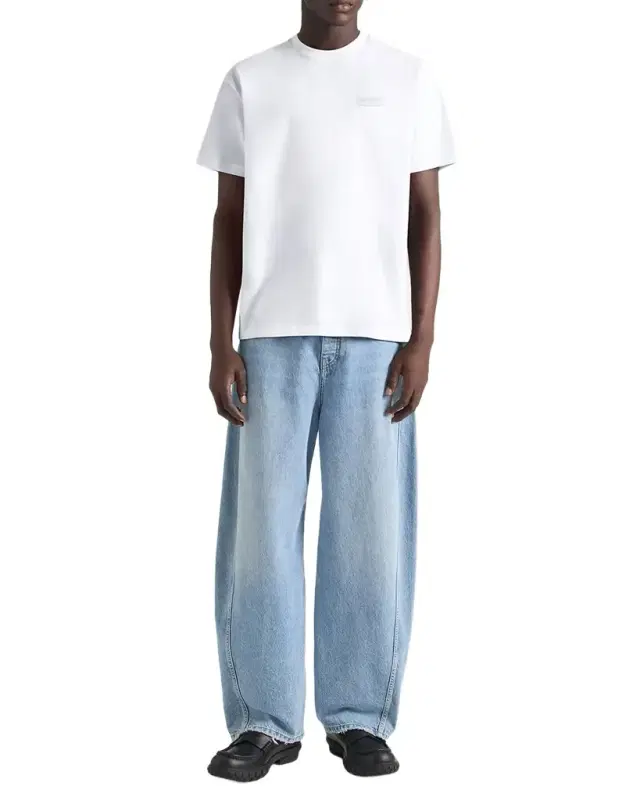 Givenchy Men 's Tonal Grosgrain Label Crewneck T-Shirt