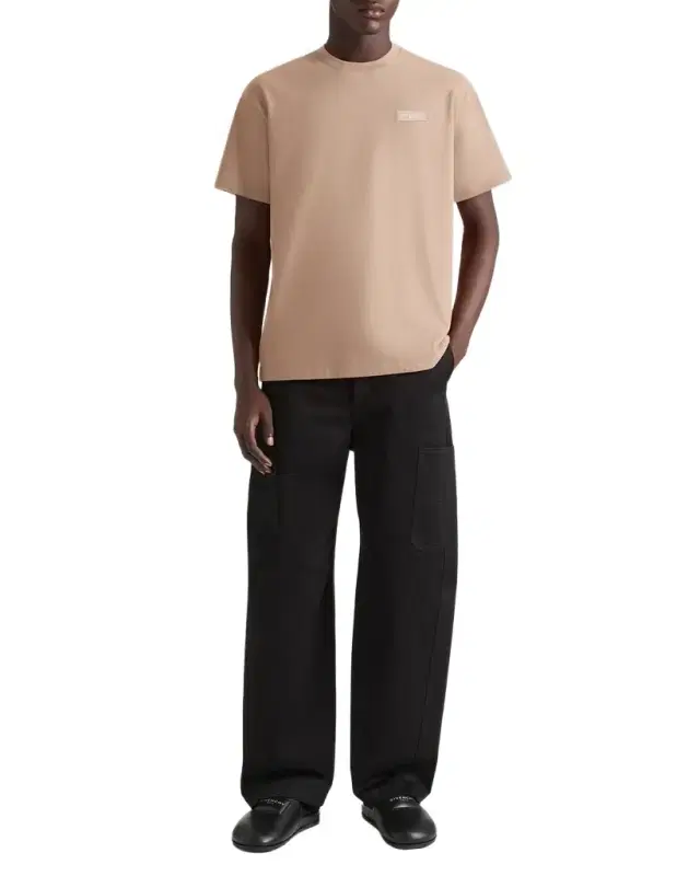 Men's Tonal Grosgrain Label Crewneck T-Shirt