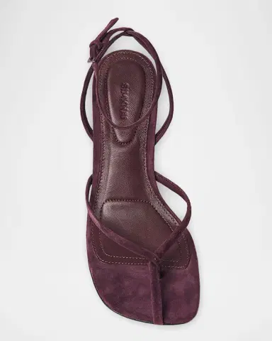 Simkhai Kelsey Suede Ankle-Strap Sandals | Thumbnail 2 Simkhai Kelsey Suede Ankle-Strap Sandals | Thumbnail 2