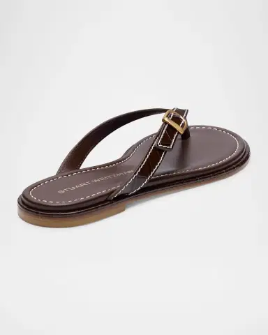 Stuart Weitzman Park Leather Thong Sandals | Thumbnail 2
