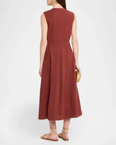 TANYA TAYLOR Sloane Embroidered Midi Dress | Thumbnail 2 TANYA TAYLOR Sloane Embroidered Midi Dress | Thumbnail 2