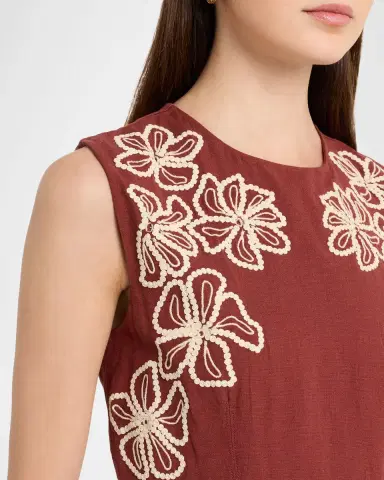 TANYA TAYLOR Sloane Embroidered Midi Dress | Thumbnail 4 TANYA TAYLOR Sloane Embroidered Midi Dress | Thumbnail 4