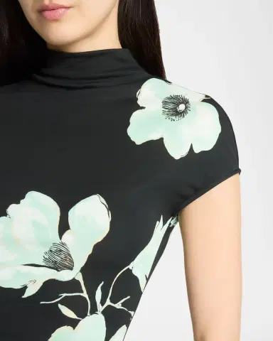 Alaïa Draped Floral-Print Jersey Maxi Dress | Thumbnail 4 Alaïa Draped Floral-Print Jersey Maxi Dress | Thumbnail 4