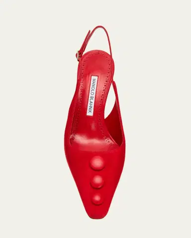 Manolo Blahnik 70mm Alexapla Suede Slingback Pumps | Thumbnail 3 Manolo Blahnik 70mm Alexapla Suede Slingback Pumps | Thumbnail 3