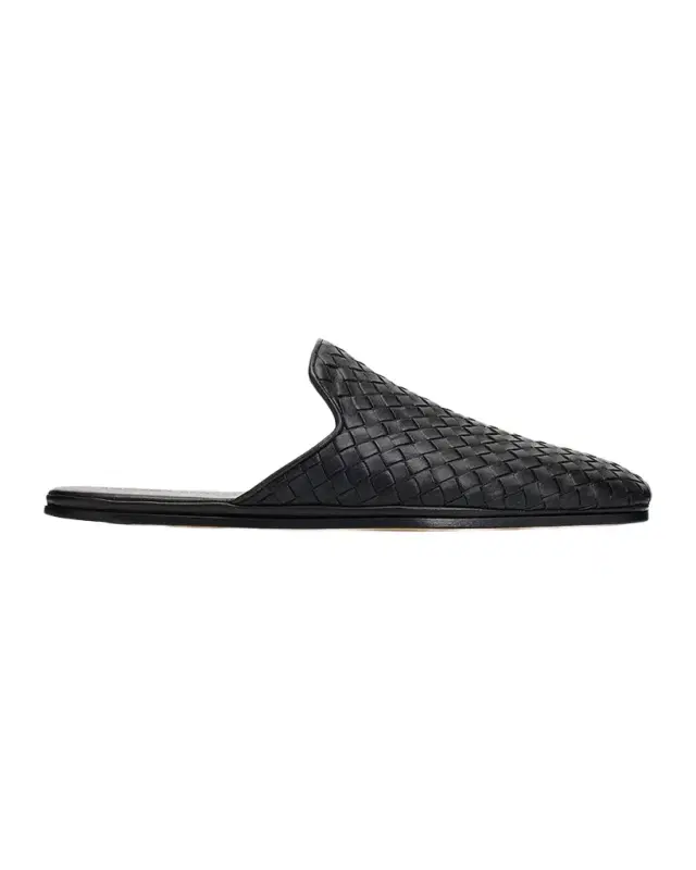 Men's Intrecciato Nappa Leather Slippers