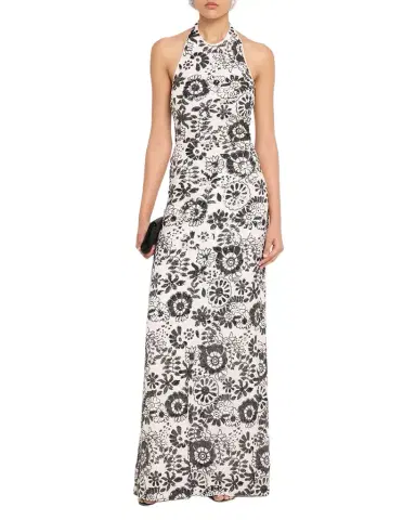 Ramy Brook Candice Floral Sequin Halter Gown | Thumbnail 1 Ramy Brook Candice Floral Sequin Halter Gown | Thumbnail 1