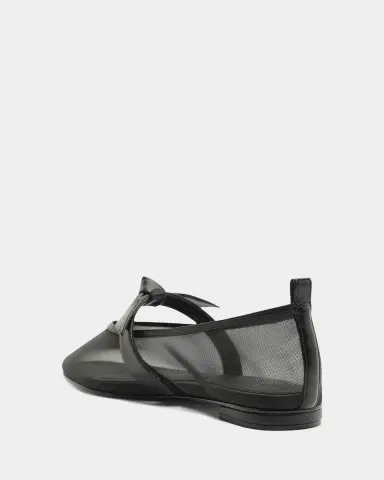 Alexandre Birman Clarita Mesh Leather Ballerina Flats | Thumbnail 2 Alexandre Birman Clarita Mesh Leather Ballerina Flats | Thumbnail 2