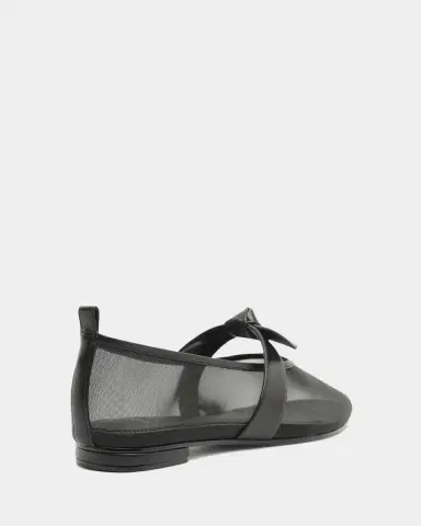 Alexandre Birman Clarita Mesh Leather Ballerina Flats | Thumbnail 3 Alexandre Birman Clarita Mesh Leather Ballerina Flats | Thumbnail 3