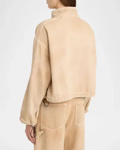 AMIRI Logo-Embroidered Denim Track Jacket | Thumbnail 2 AMIRI Logo-Embroidered Denim Track Jacket | Thumbnail 2