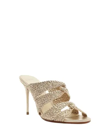 Alexandre Birman 85mm Sabrina Metallic Open-Toe Mules | Thumbnail 1 Alexandre Birman 85mm Sabrina Metallic Open-Toe Mules | Thumbnail 1
