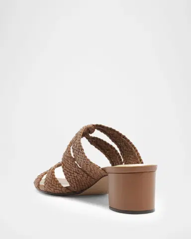 Alexandre Birman 45mm Sabrina Leather Block Heel Slide Sandals | Thumbnail 2 Alexandre Birman 45mm Sabrina Leather Block Heel Slide Sandals | Thumbnail 2