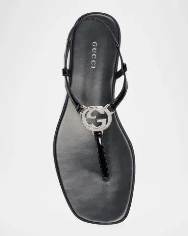 Gucci GG Ease Patent Leather Thong Sandals | Thumbnail 3 Gucci GG Ease Patent Leather Thong Sandals | Thumbnail 3