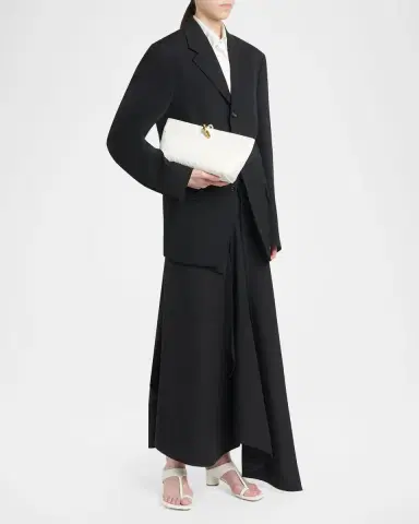 Bottega Veneta Andiamo Knot-Embellished Leather Clutch Bag | Thumbnail 4 Bottega Veneta Andiamo Knot-Embellished Leather Clutch Bag | Thumbnail 4