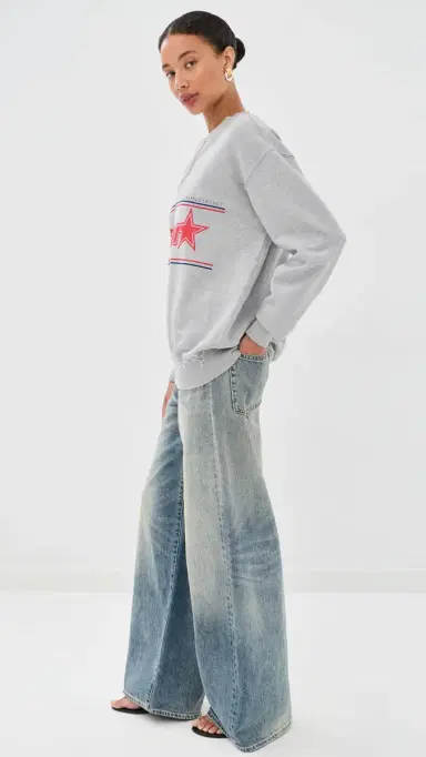 Stella McCartney uperstar Sweatshirt Grey Melange | Thumbnail 4