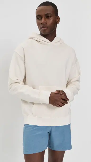 Beyond Yoga Beach Washed Terry Hoodie Washed Vintage White M | Thumbnail 2