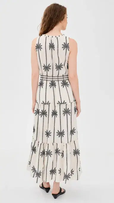 RAILS Loulou Dress Embroidered Palms | Thumbnail 3
