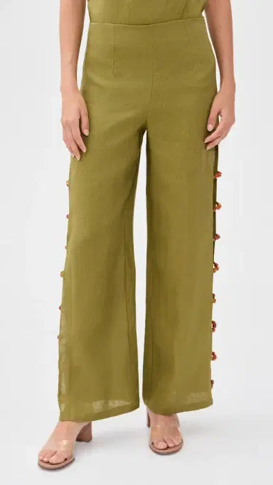 o.p.t o. p.t Gabrielle Linen Set Olive S | Thumbnail 5