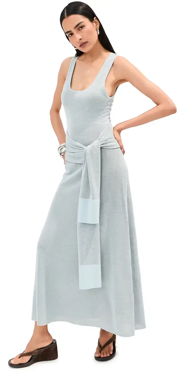 LE BOP Gemma Dress Ice Blue/Chocolate