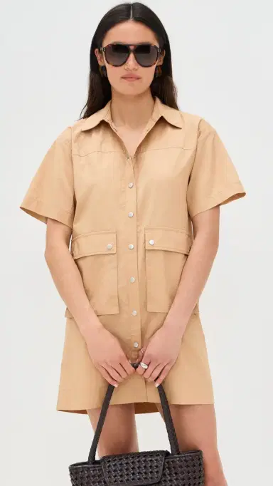 LE BOP Mariette Utility Dress Tan | Thumbnail 2