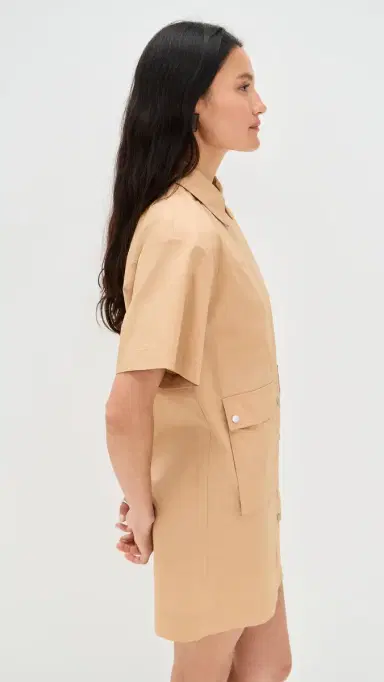 LE BOP Mariette Utility Dress Tan | Thumbnail 4