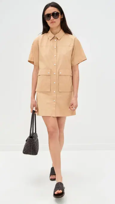 LE BOP Mariette Utility Dress Tan | Thumbnail 5