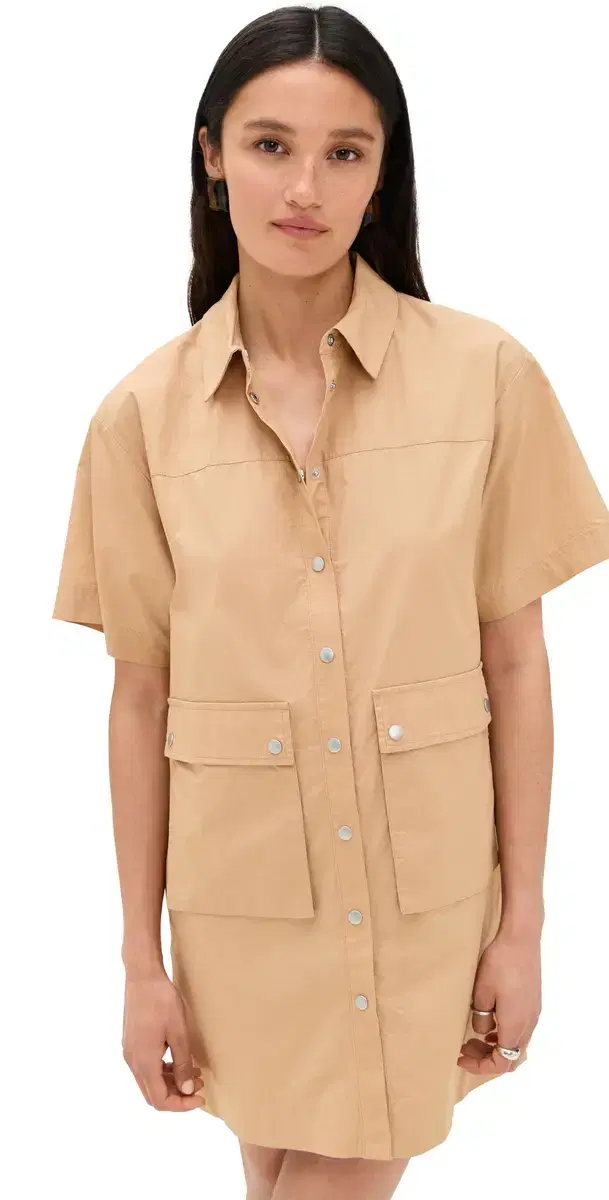 LE BOP Mariette Utility Dress Tan