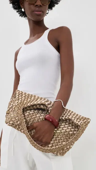 Naghedi Nomad Double Weave Medium Hobo Bag Oletta | Thumbnail 3