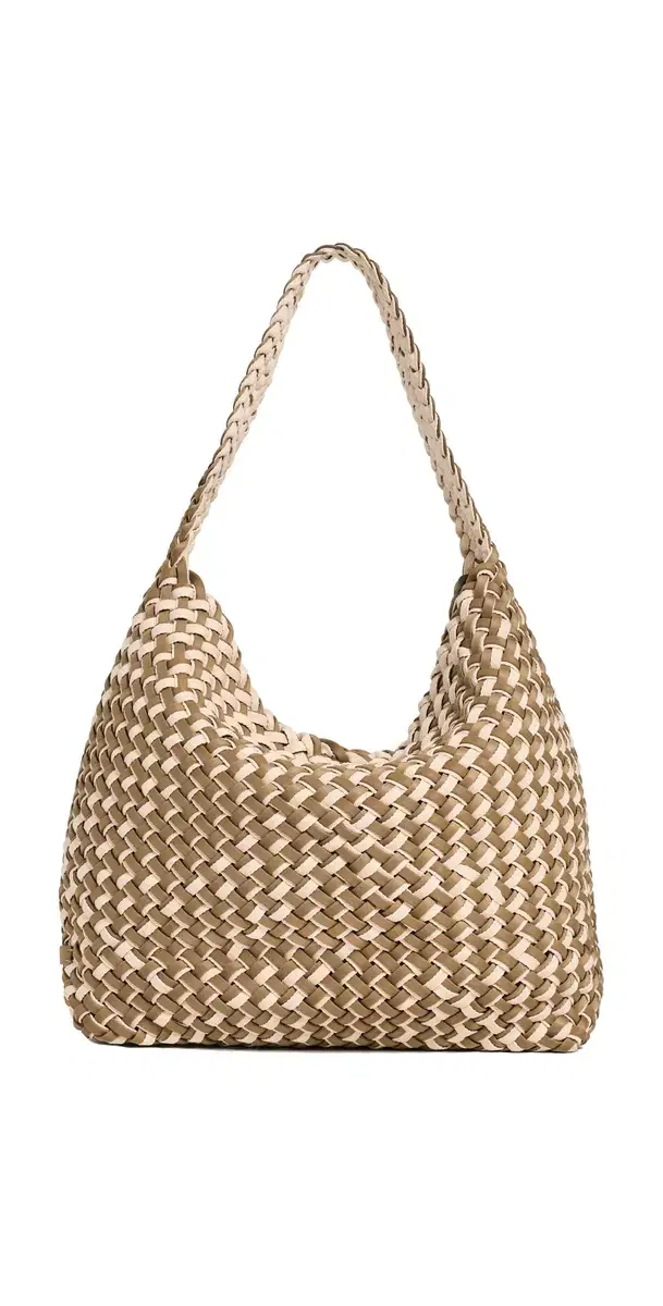 NAGHEDI Nomad Double Weave Medium Hobo Bag Oletta One Size