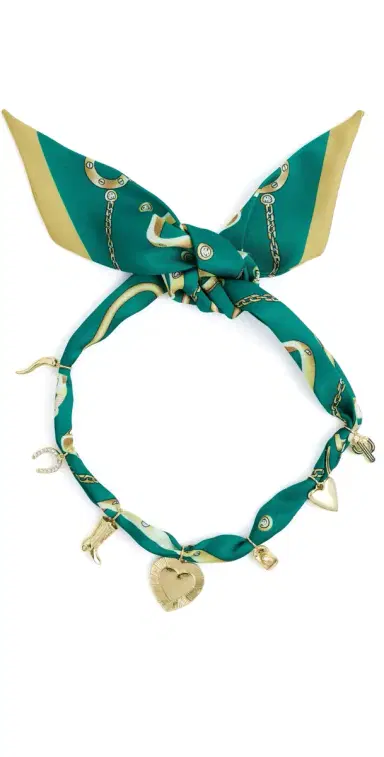By Adina Eden Dangling Charm Scarf Necklace | Thumbnail 1