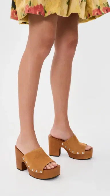 SIMONMILLER Suede Sol Wood Sandals | Thumbnail 3 SIMONMILLER Suede Sol Wood Sandals | Thumbnail 3