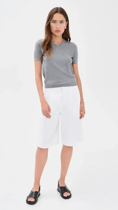 Renggli ilk Cashmere Blend Knit Tee Pebble | Thumbnail 5