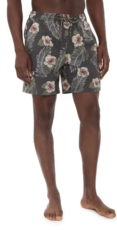 Katin Mallow Volley Swim Trunks 7 Black | Thumbnail 1