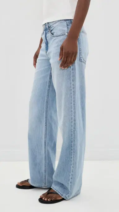 rag & bone Featherweight Saige Full Straight Jeans Moon | Thumbnail 4 rag & bone Featherweight Saige Full Straight Jeans Moon | Thumbnail 4