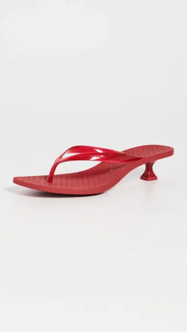 Tory Burch Jelly Heel Flip Flops TOUCAN RED / TOUCAN RED | Thumbnail 2 Tory Burch Jelly Heel Flip Flops TOUCAN RED / TOUCAN RED | Thumbnail 2