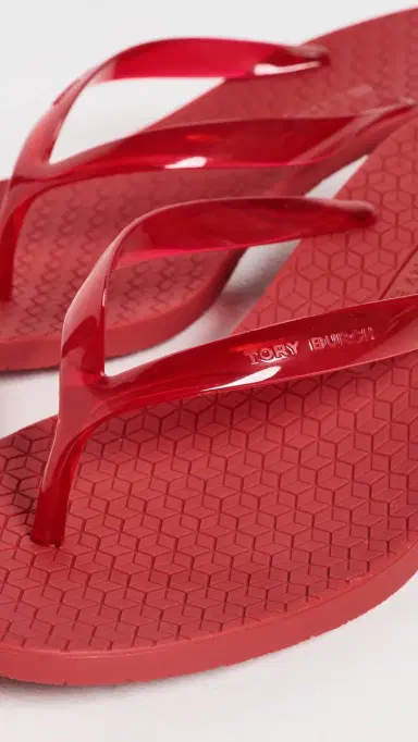 Tory Burch Jelly Heel Flip Flops TOUCAN RED / TOUCAN RED | Thumbnail 6 Tory Burch Jelly Heel Flip Flops TOUCAN RED / TOUCAN RED | Thumbnail 6