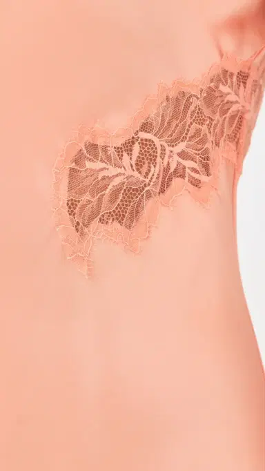 Sablyn Isadora High Neck Silk Dress with Lace Sherbet L | Thumbnail 6