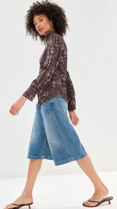 LE BOP Zaza Blouse Brown Bandana S | Thumbnail 4