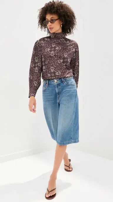 LE BOP Zaza Blouse Brown Bandana S | Thumbnail 5