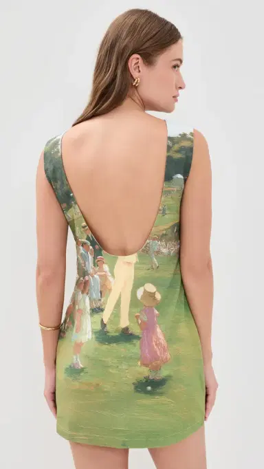 Yellow The Label Augusta Linen Dress Sunday S | Thumbnail 3