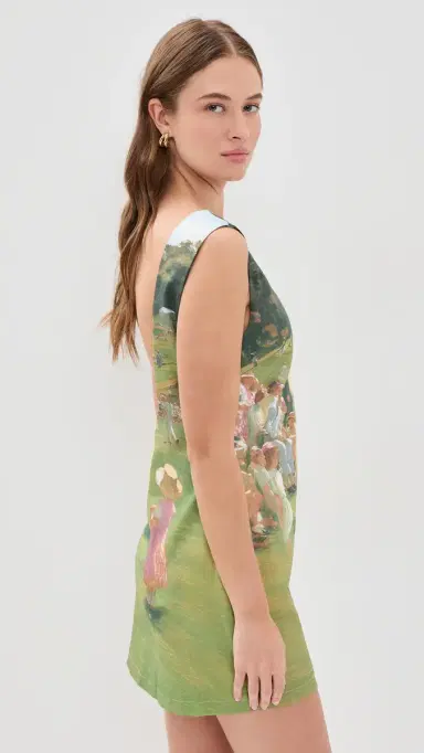 Yellow The Label Augusta Linen Dress Sunday S | Thumbnail 4