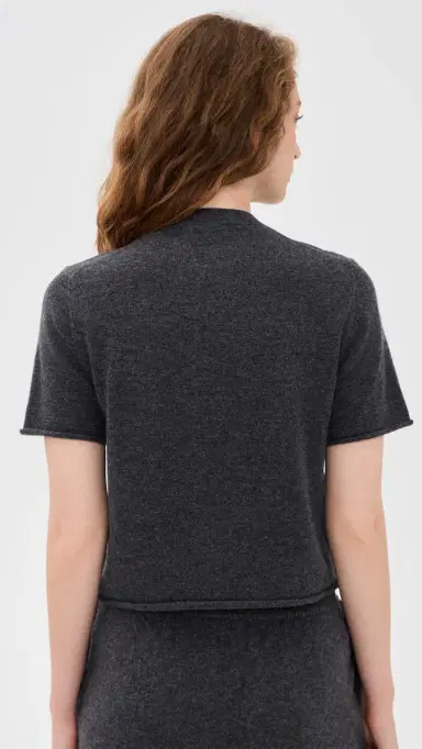 All My Love Ava Cashmere Top Charcoal L | Thumbnail 3