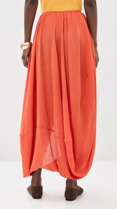 Rodebjer Cybele Balloon Skirt Bleached Red | Thumbnail 3