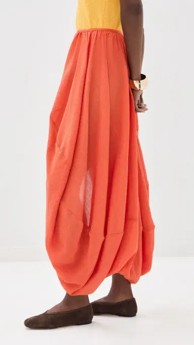 Rodebjer Cybele Balloon Skirt Bleached Red | Thumbnail 4