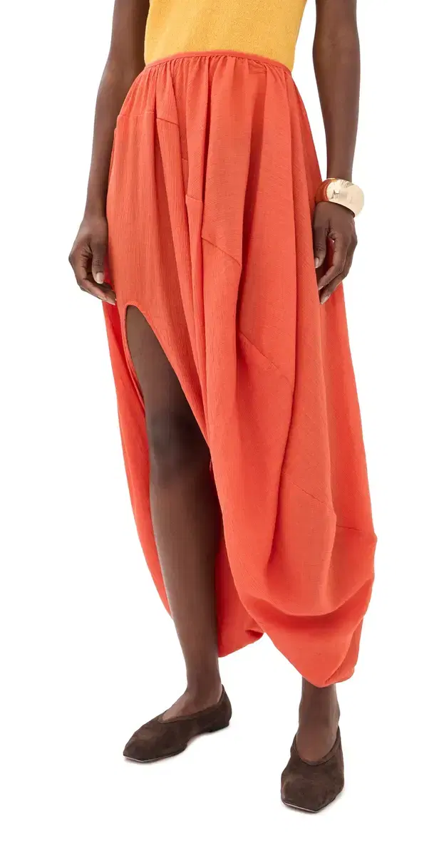 Cybele Balloon Skirt Bleached Red