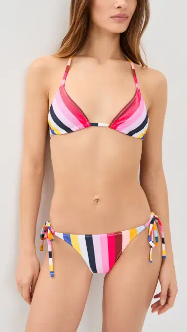 Lemlem Malia Triangle Bikini Top Pariti Fiesta S | Thumbnail 5