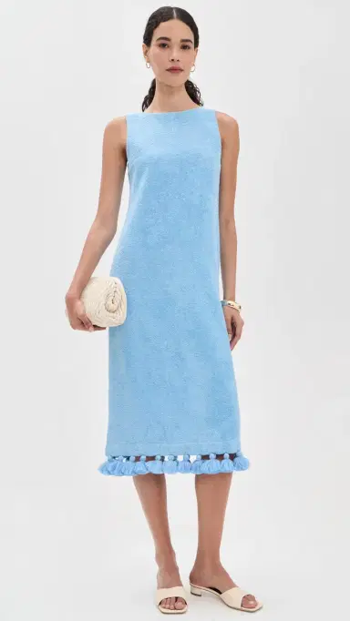 Cap d’Antibes Auriela Midi Dress Blue M | Thumbnail 2 Cap d’Antibes Auriela Midi Dress Blue M | Thumbnail 2