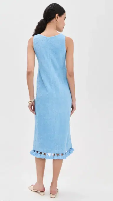 Cap d’Antibes Auriela Midi Dress Blue M | Thumbnail 3 Cap d’Antibes Auriela Midi Dress Blue M | Thumbnail 3
