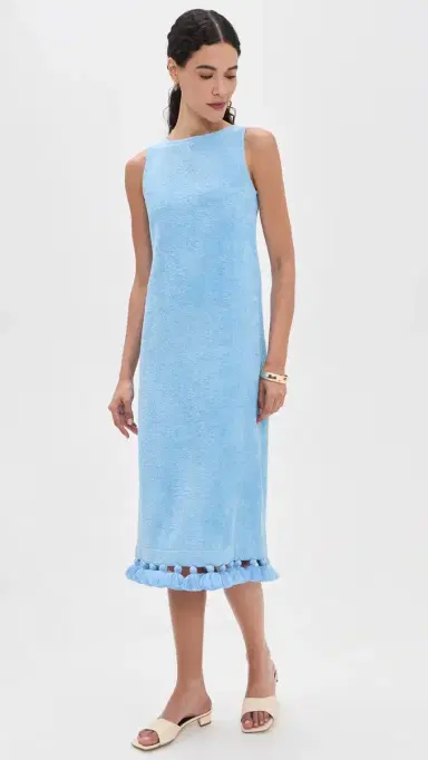 Cap d’Antibes Auriela Midi Dress Blue M | Thumbnail 5 Cap d’Antibes Auriela Midi Dress Blue M | Thumbnail 5