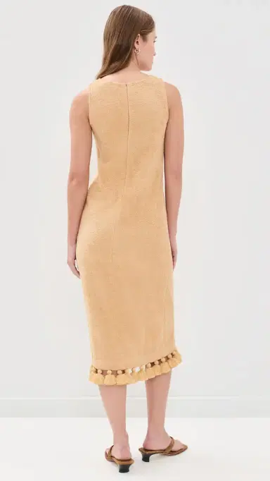 Cap d’Antibes Auriela Midi Dress Beige | Thumbnail 3